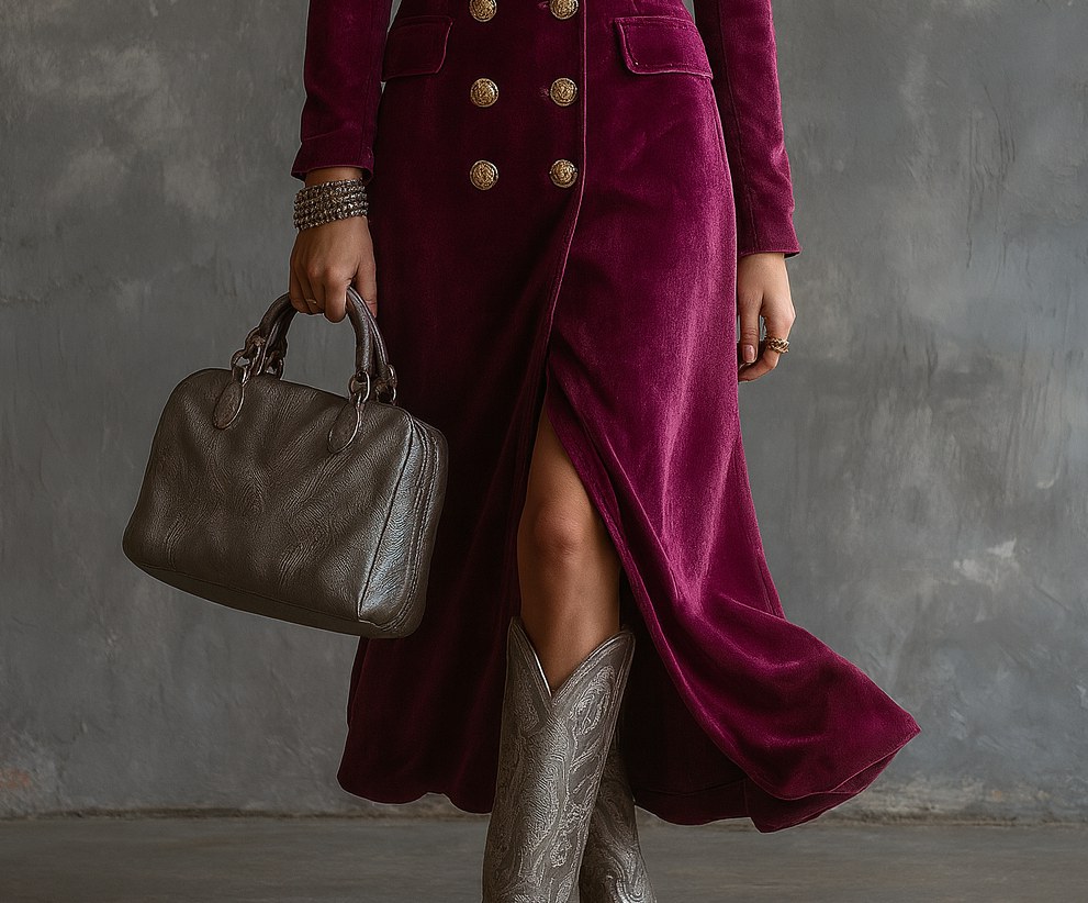 Victoria | Fluwelen Blazer Jurk