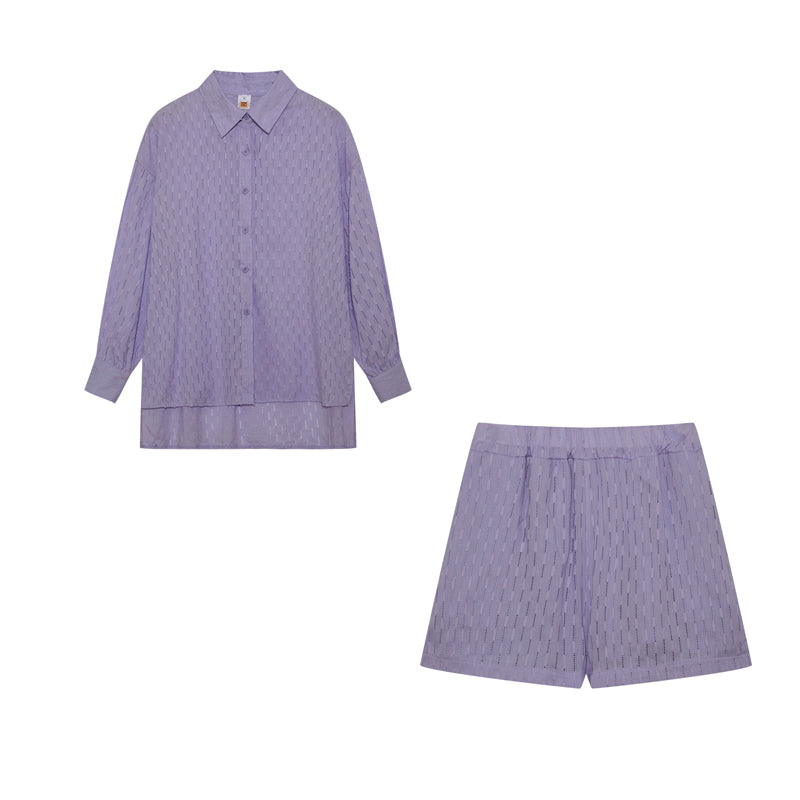 Elizabeth - Luchtige shirt en shorts set