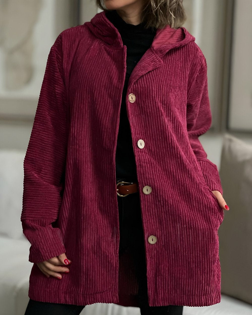 Eleanor™ | Comfortabele jas met capuchon voor elke dag