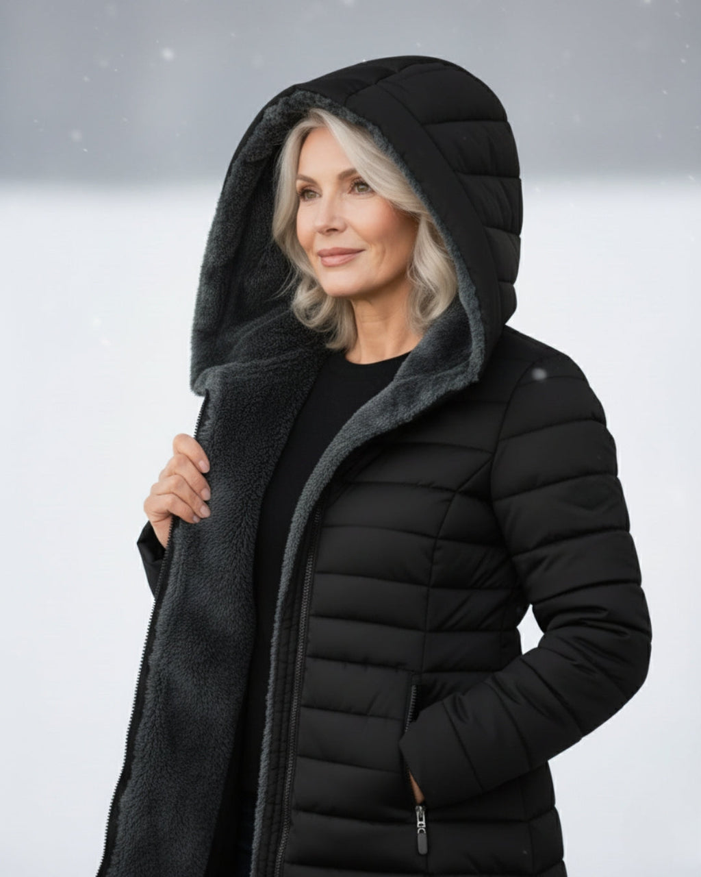 Clair | Pufferjas Dubbelzijdig van Fleece
