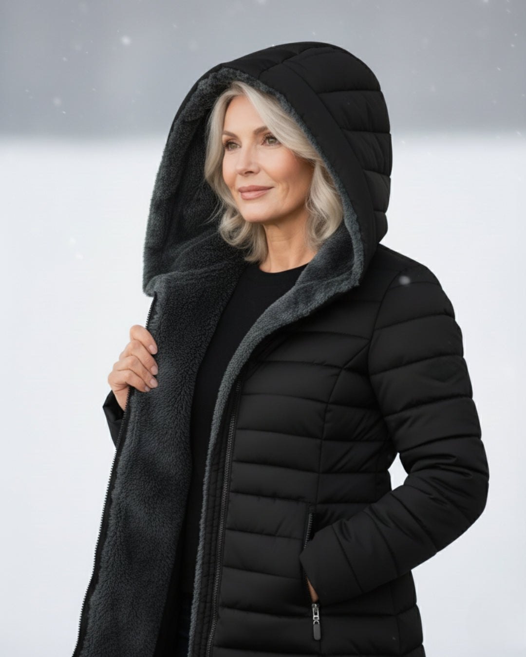 Clair | Pufferjas Dubbelzijdig van Fleece