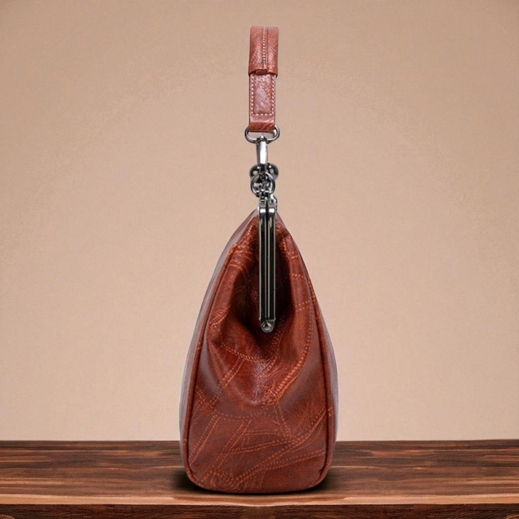 Vintage handtas met slot