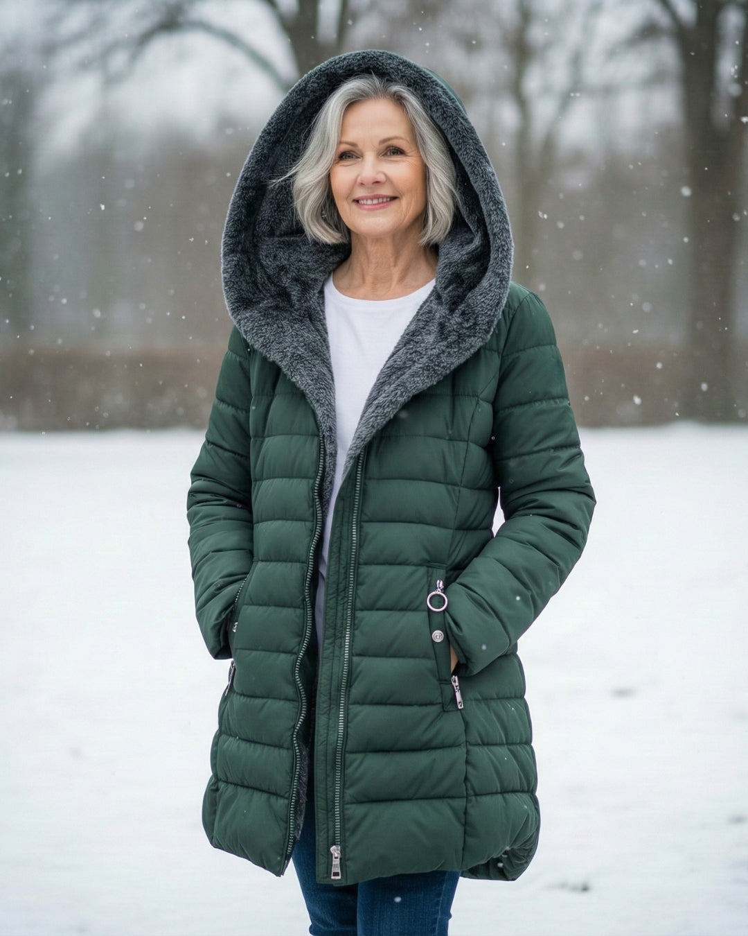 Clair | Pufferjas Dubbelzijdig van Fleece