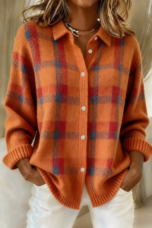 Anna™ | Cardigan en Zachte Gebreide Ruit