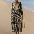 ELARA™ | MONOCHROME MAXI JURK