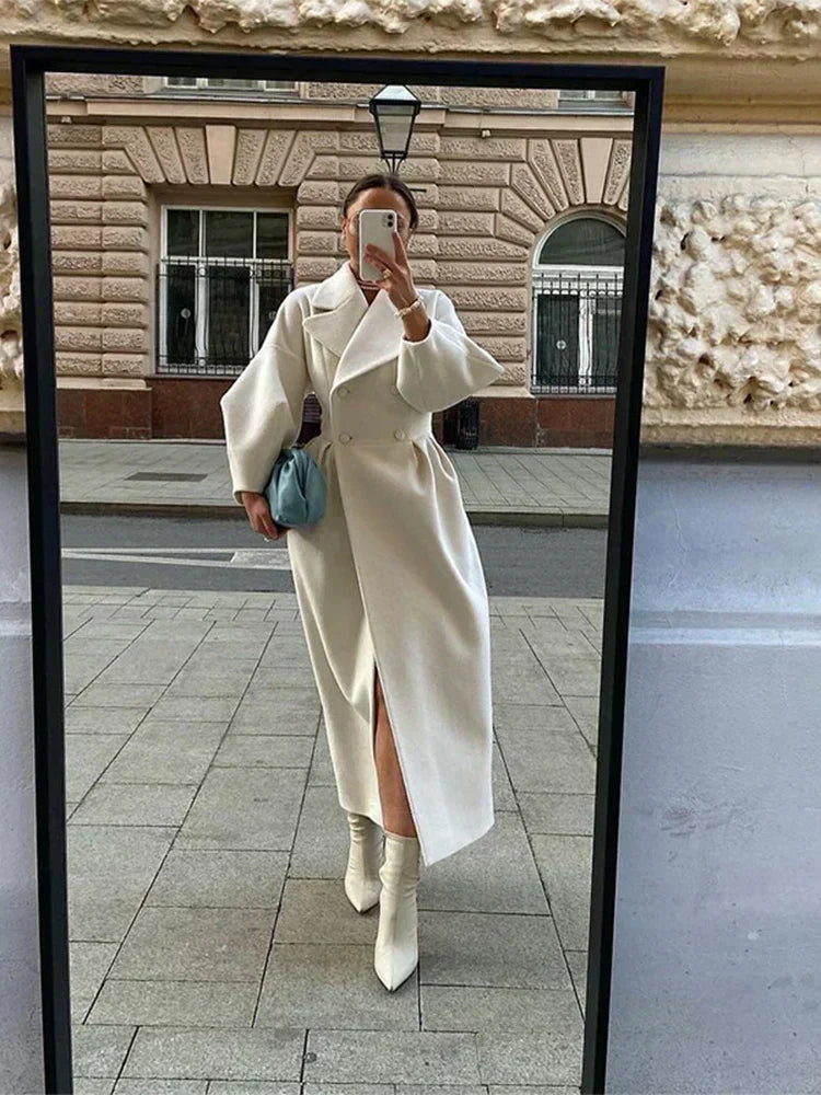 Calista | Witte Wol Winterjas