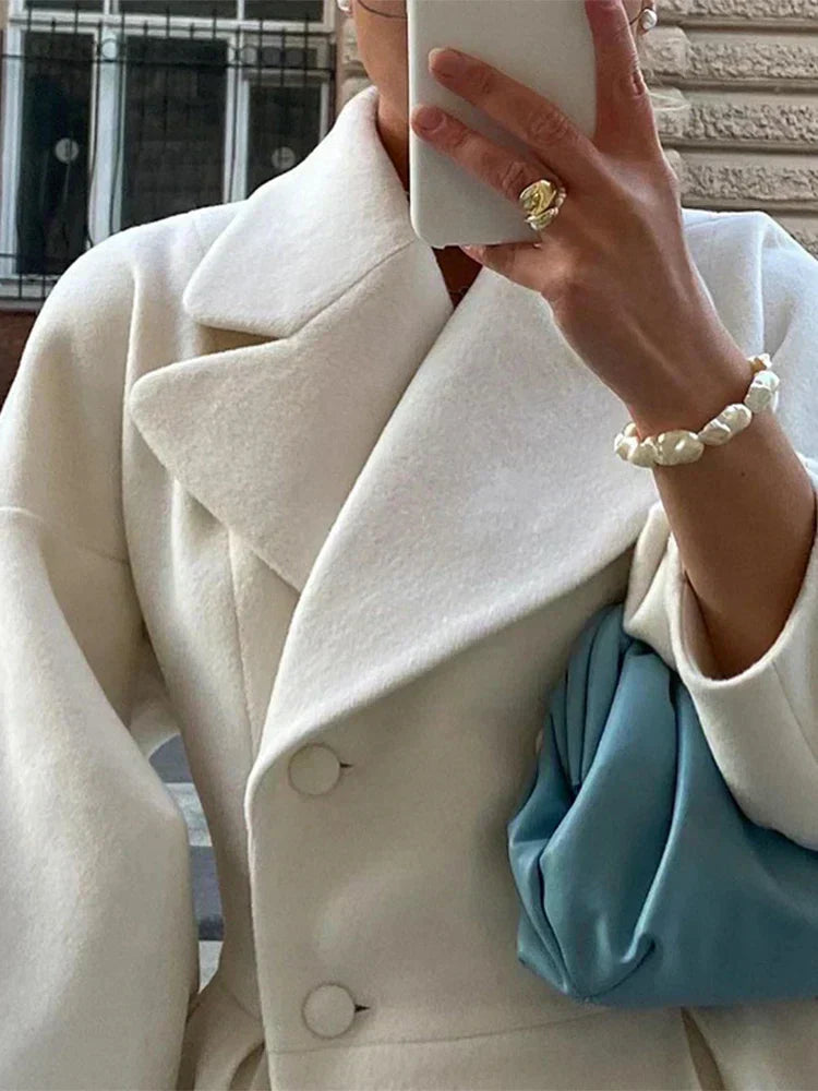 Calista | Witte Wol Winterjas