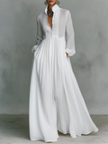 Veronica | Maxi minimalistische jurk