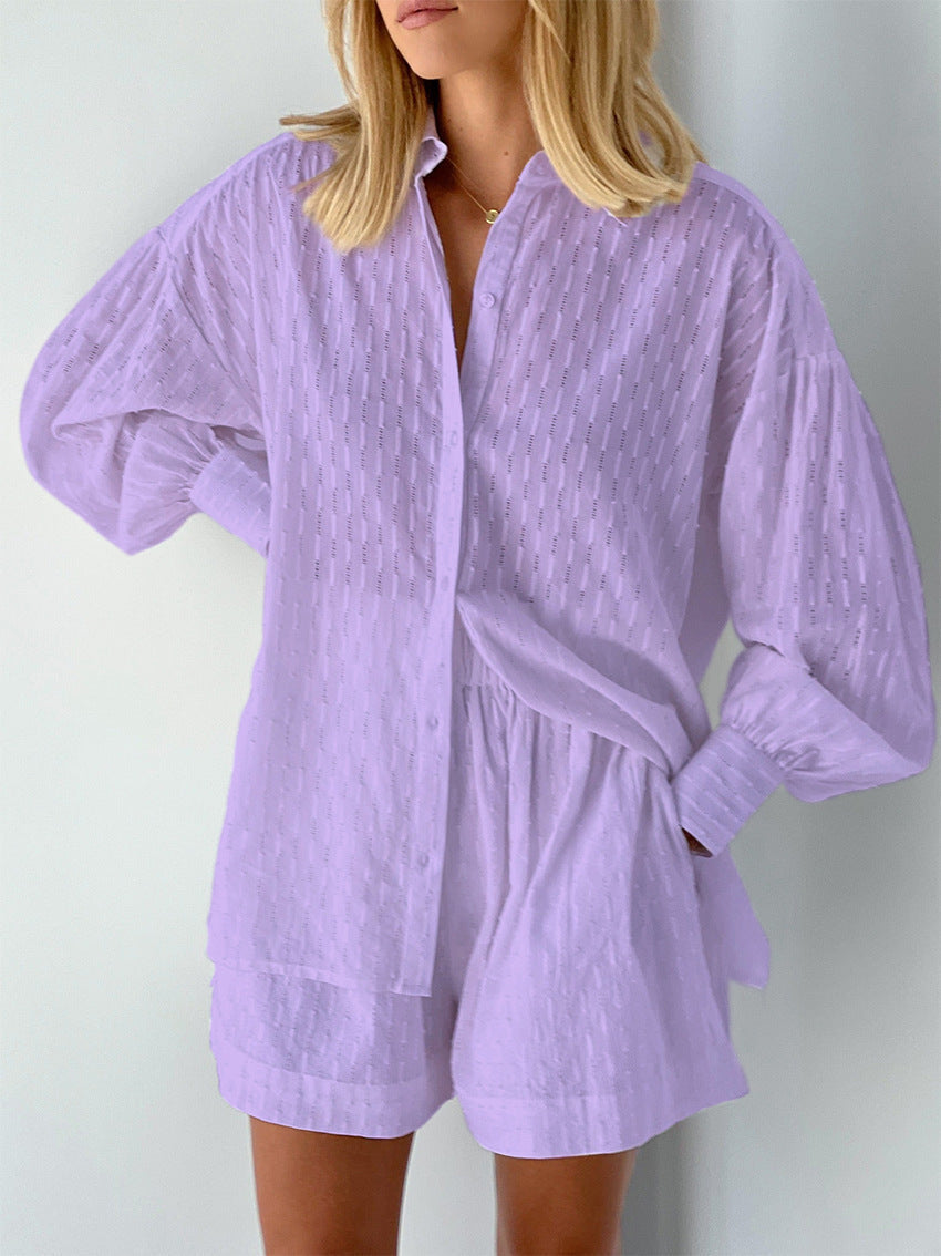 Elizabeth - Luchtige shirt en shorts set