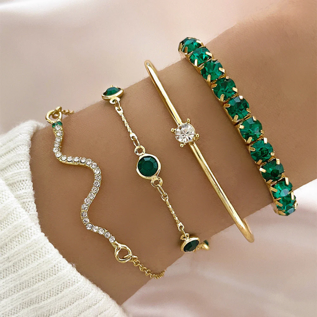 Zoey ™ | Gouden Armbandenset