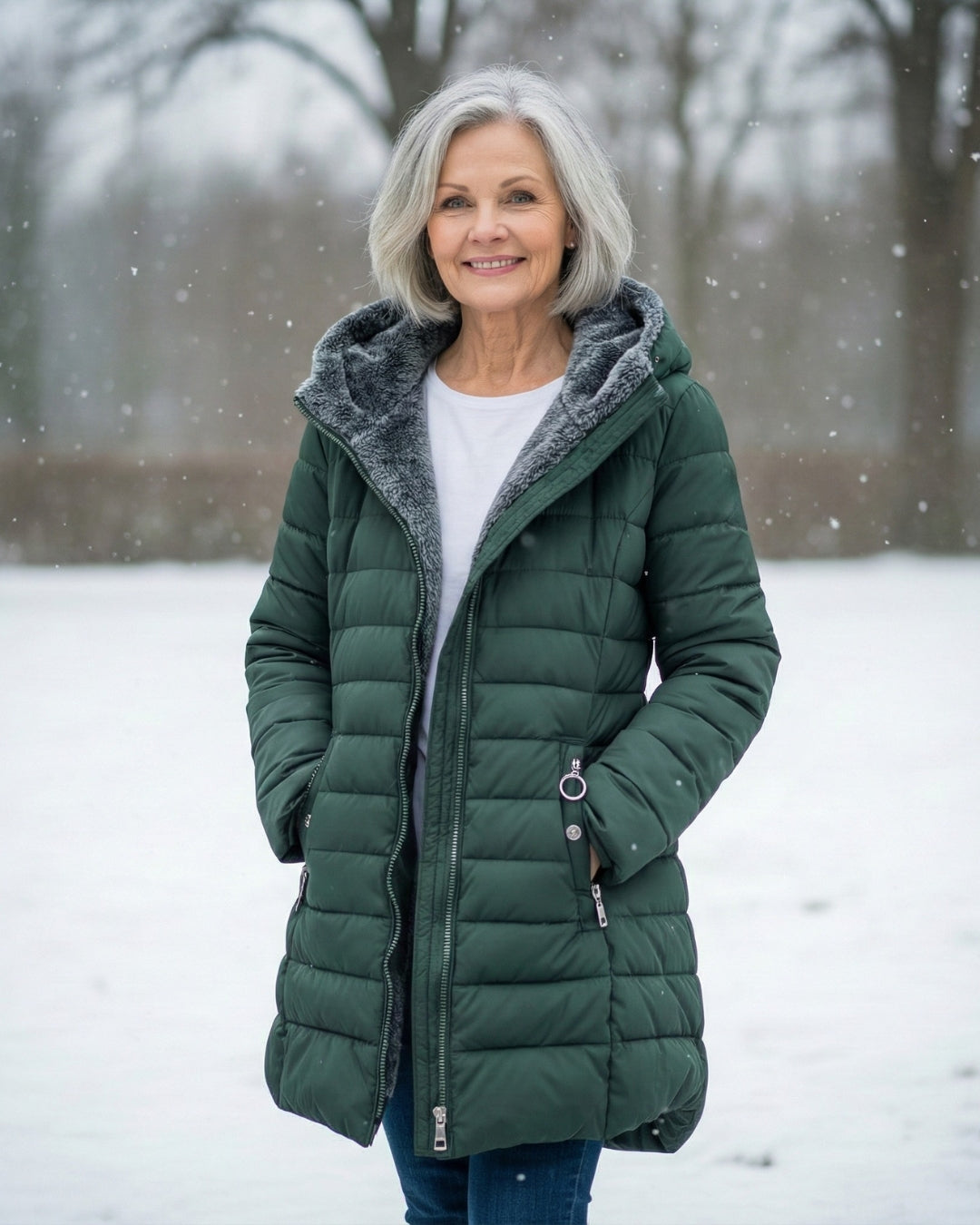 Clair | Pufferjas Dubbelzijdig van Fleece