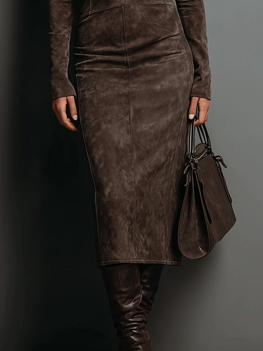 Emma | Lange Mouwen Midi Jurk