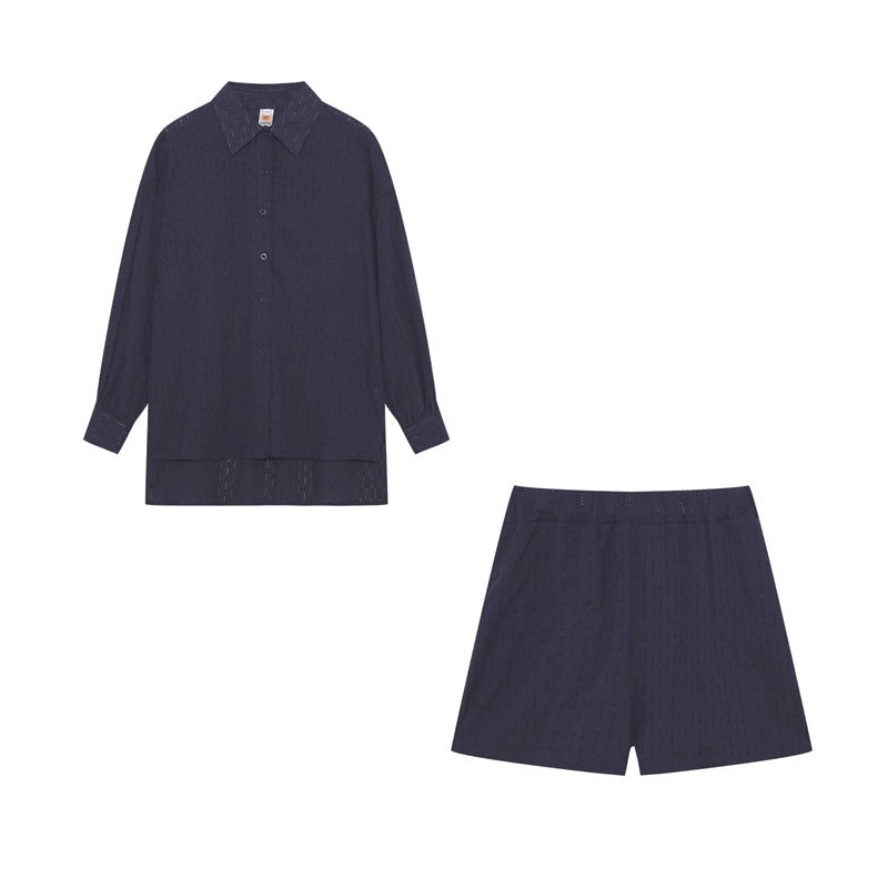 Elizabeth - Luchtige shirt en shorts set