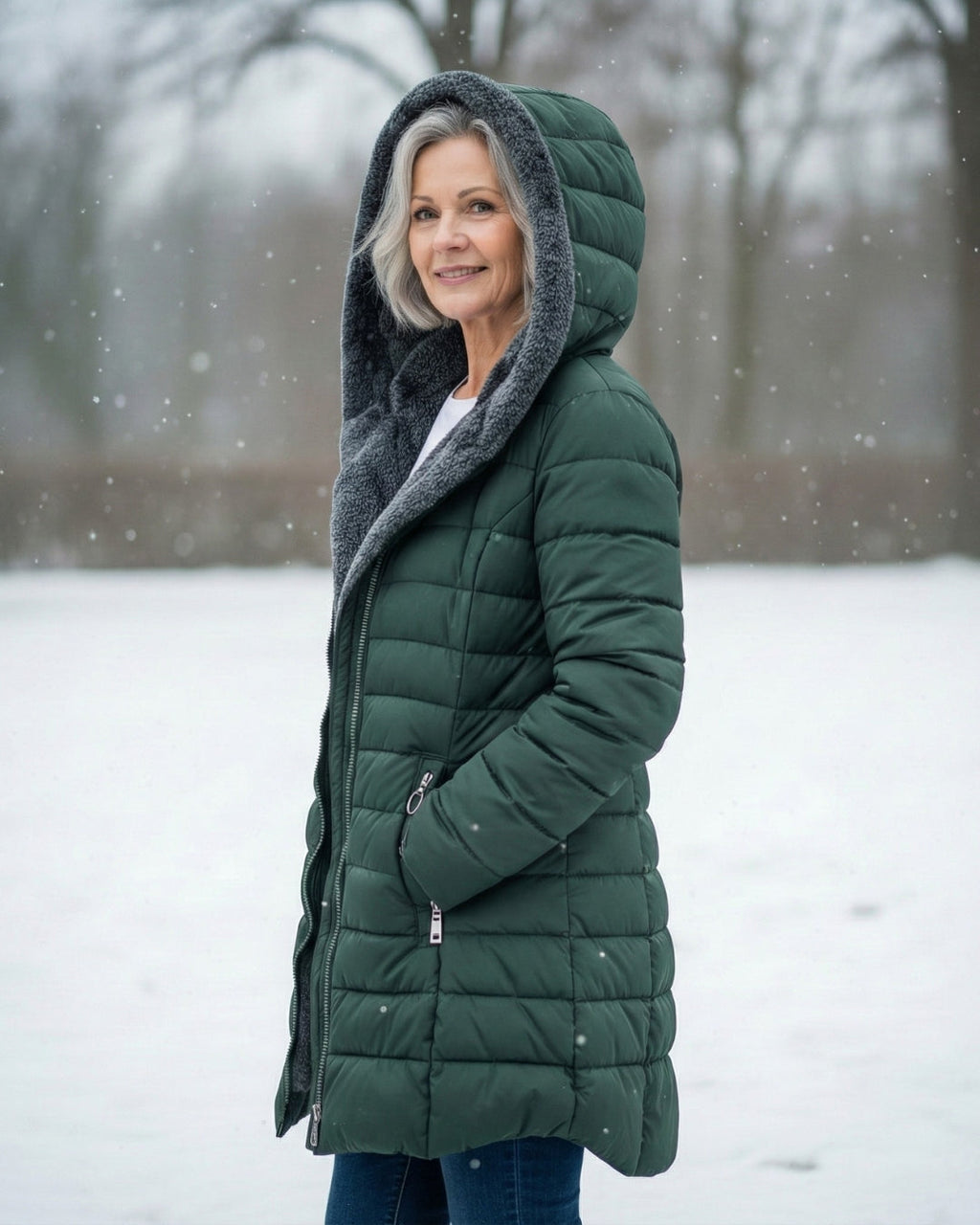 Clair | Pufferjas Dubbelzijdig van Fleece