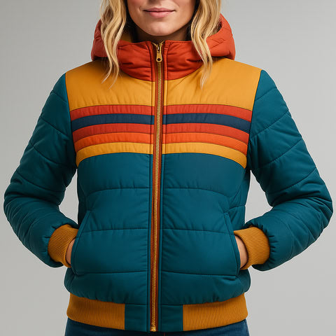 Jennifer | Retro gewatteerde jas
