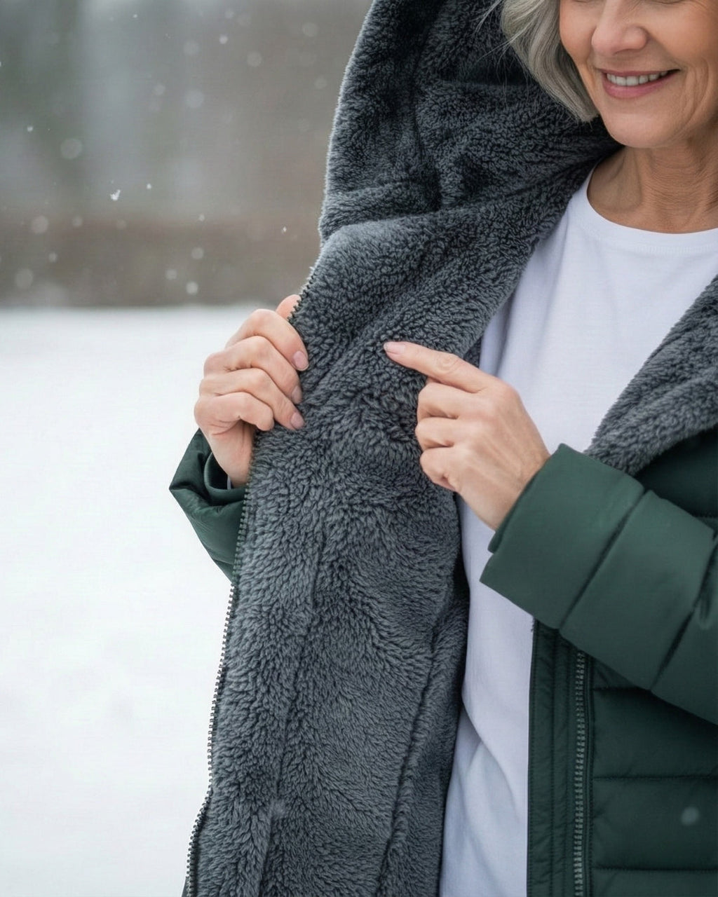 Clair | Pufferjas Dubbelzijdig van Fleece