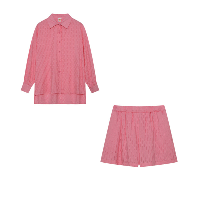 Elizabeth - Luchtige shirt en shorts set