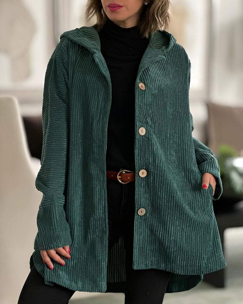 Eleanor™ | Comfortabele jas met capuchon voor elke dag