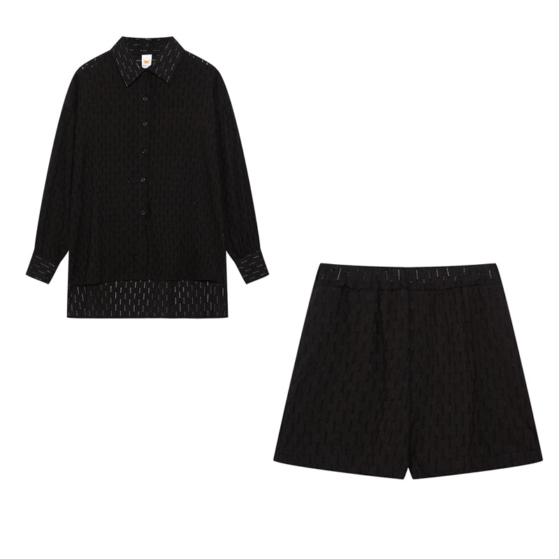 Elizabeth - Luchtige shirt en shorts set