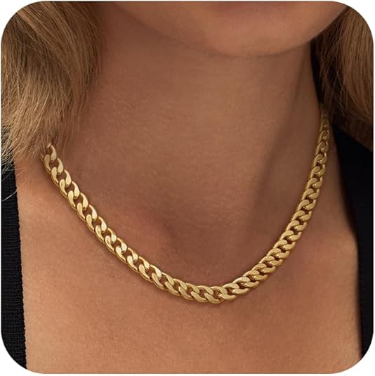 Isa | Gouden chunky ketting