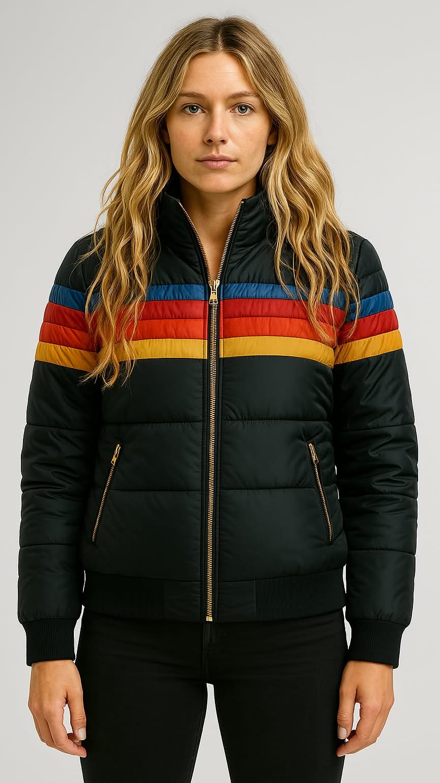 Jennifer | Retro gewatteerde jas