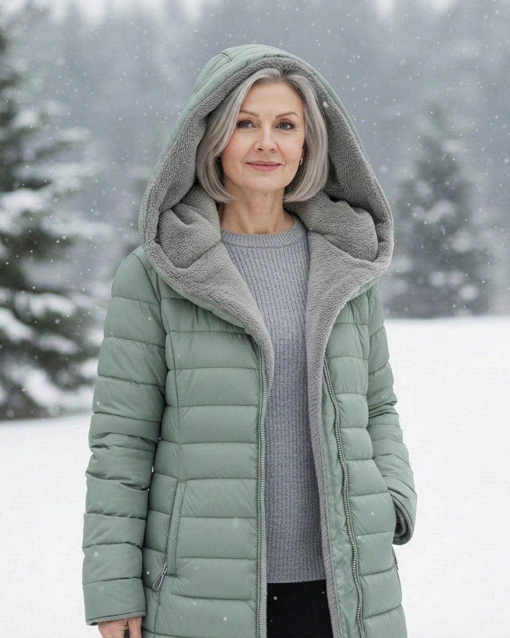 Clair | Pufferjas Dubbelzijdig van Fleece