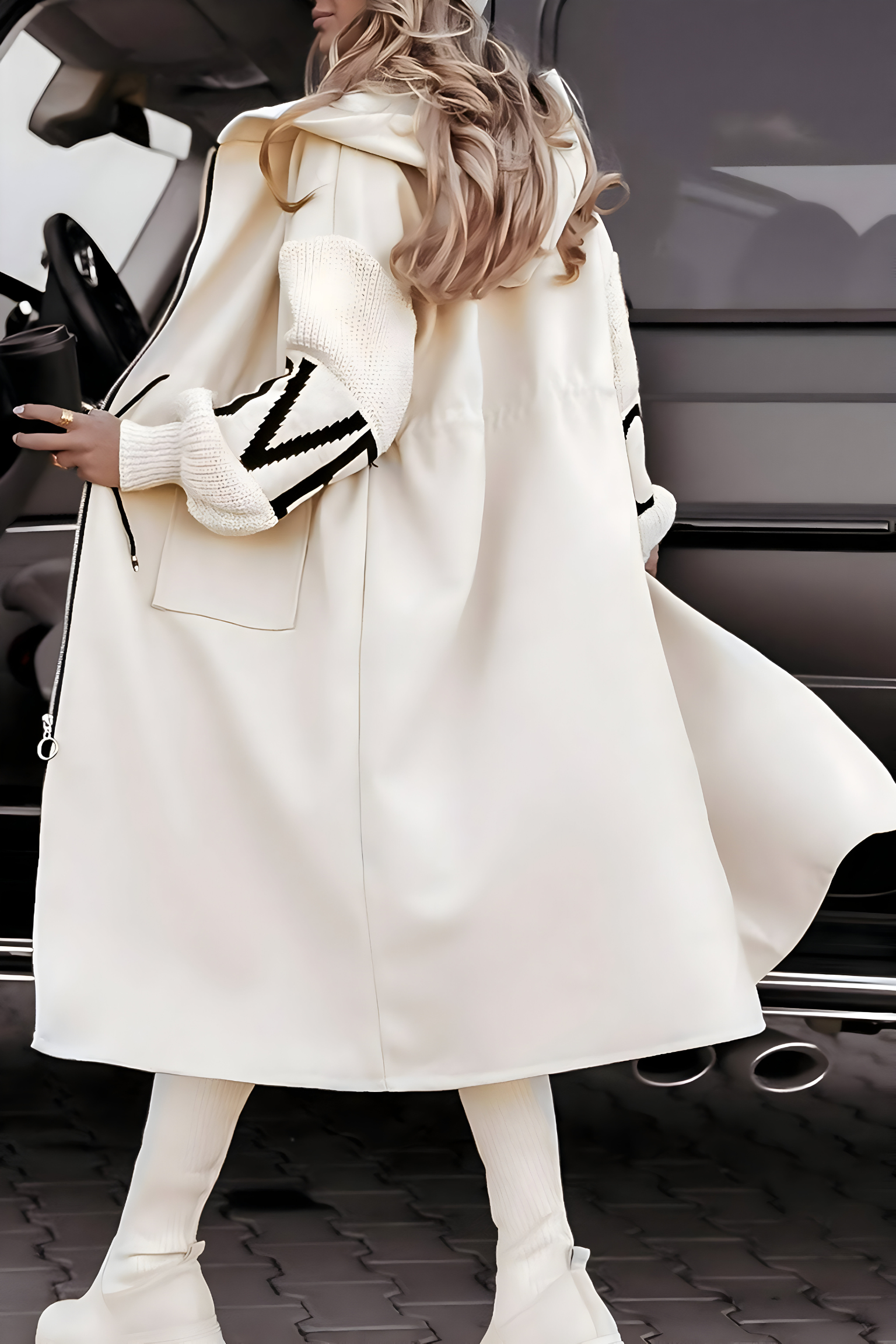 Chariza | Elegante jas met capuchon