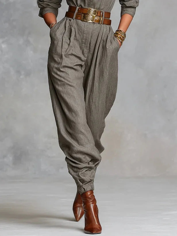 Megan | Linnen-Katoenen Jumpsuit