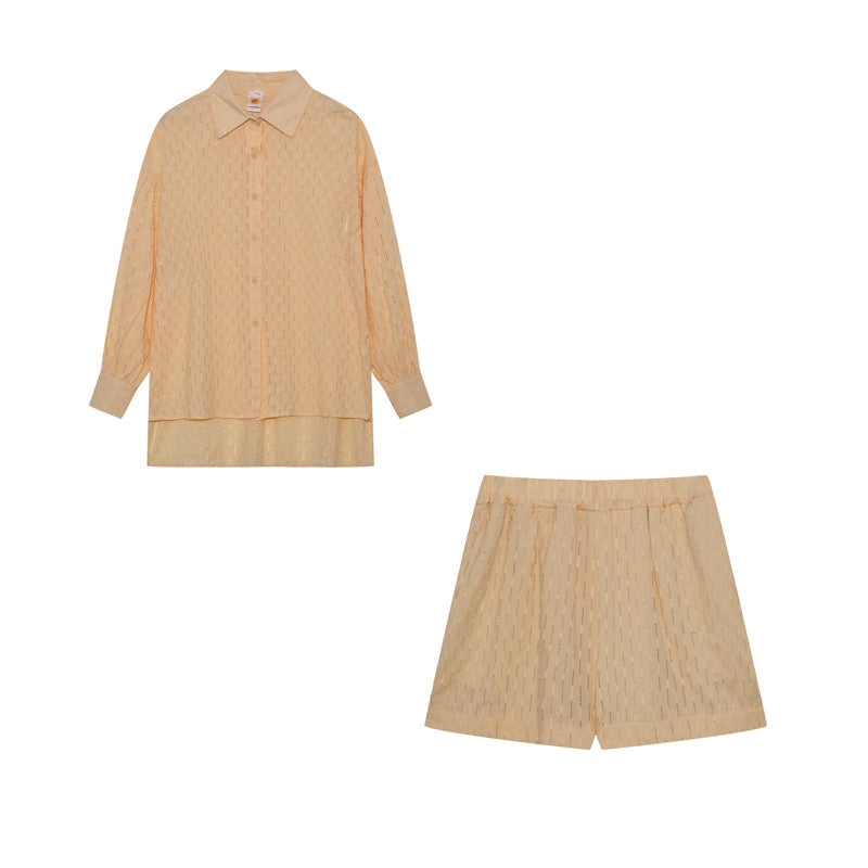 Elizabeth - Luchtige shirt en shorts set