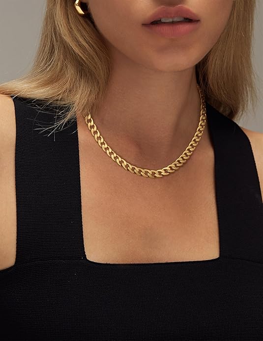 Isa | Gouden chunky ketting