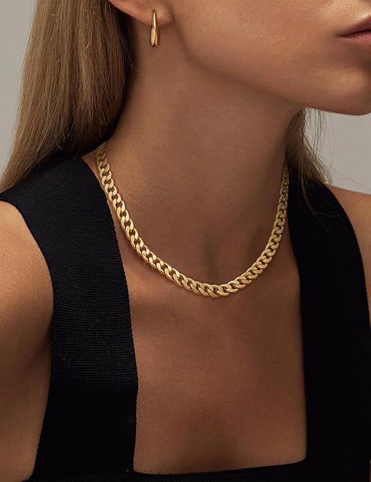 Isa | Gouden chunky ketting