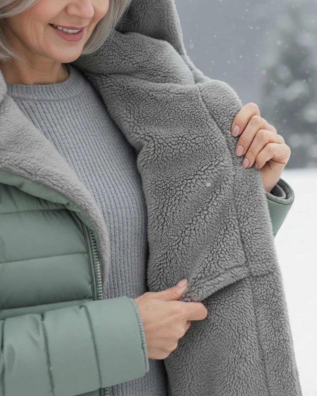 Clair | Pufferjas Dubbelzijdig van Fleece