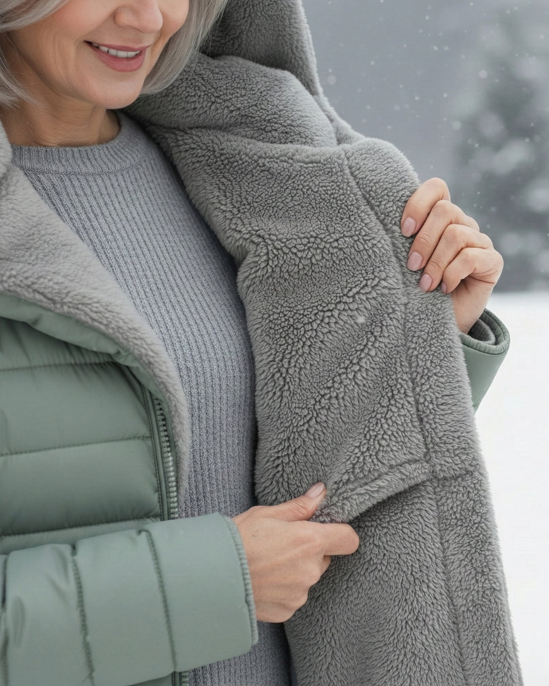 Clair | Pufferjas Dubbelzijdig van Fleece