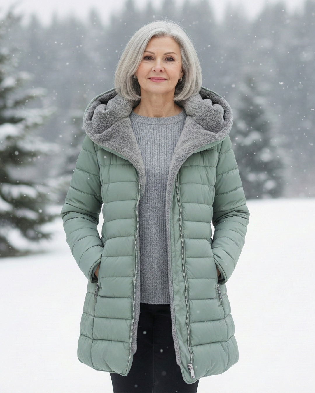 Clair | Pufferjas Dubbelzijdig van Fleece