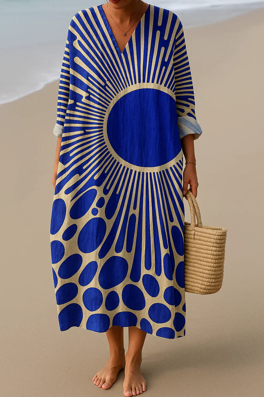ELARA™ | BLUE SUN ART- GEÏNSPIREERDE JURK