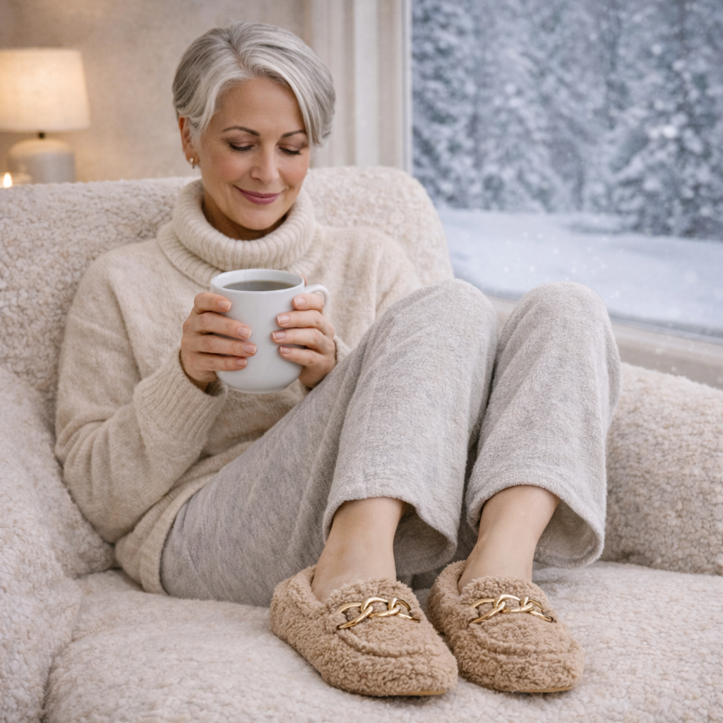 Lincy | Luxe wollen Mocassins