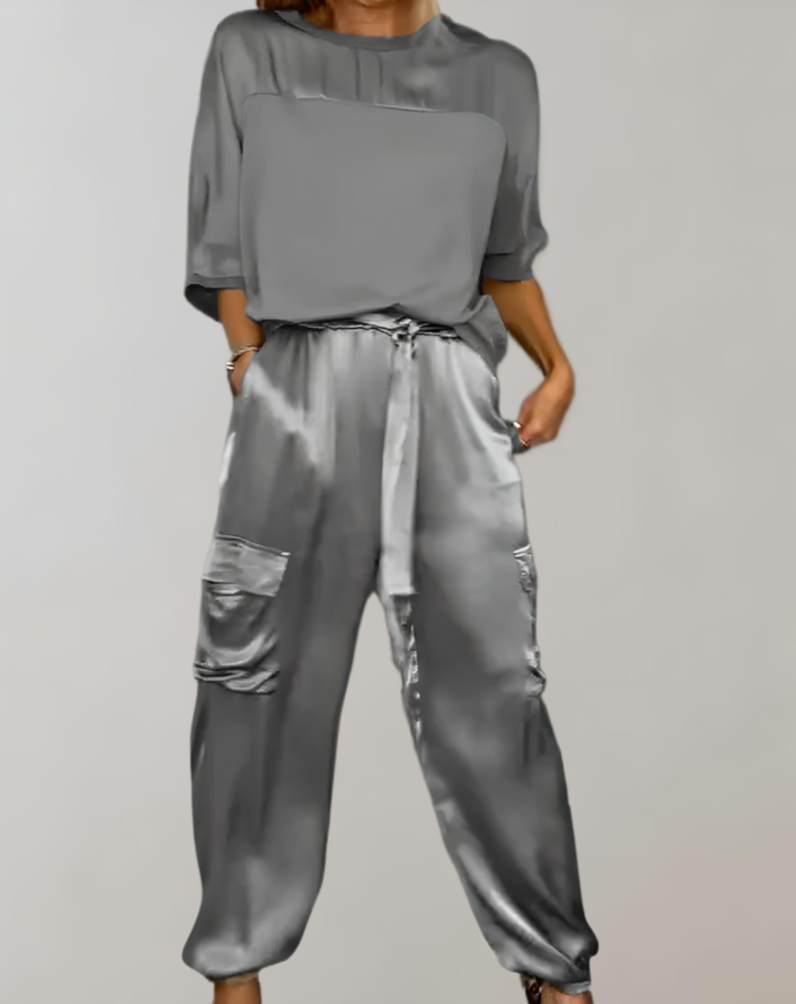 Finley - Zijdezachte Cargo Loungeset