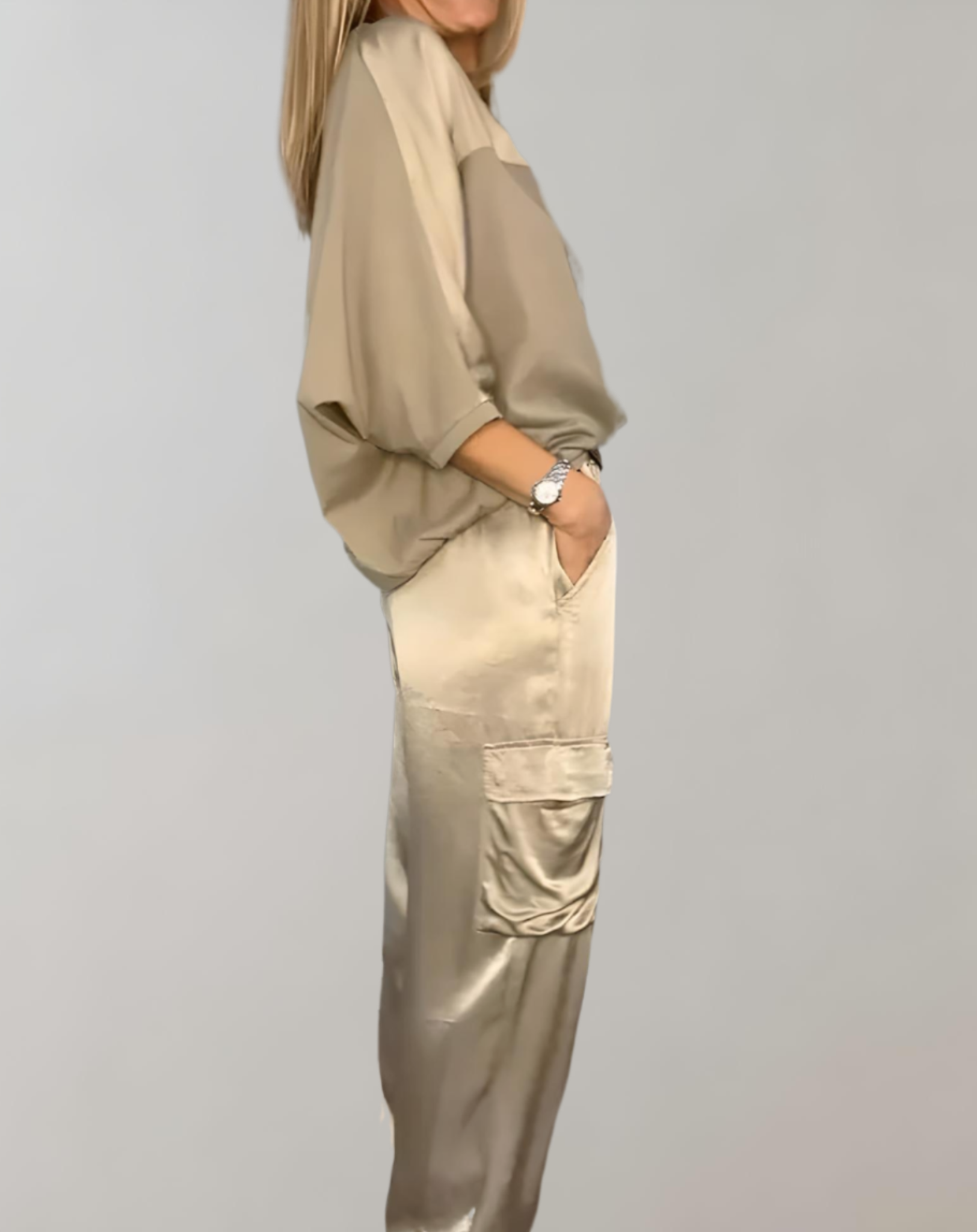 Finley - Zijdezachte Cargo Loungeset