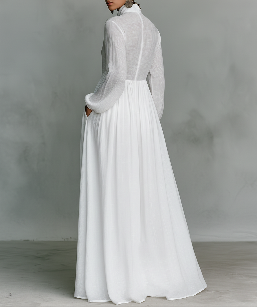 Veronica | Maxi minimalistische jurk
