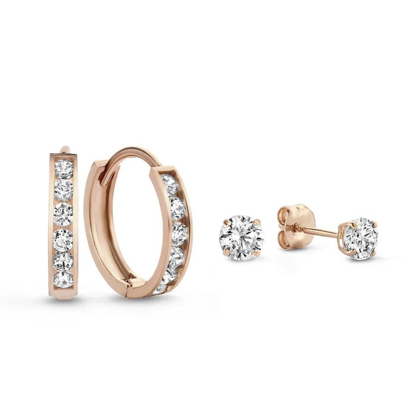 Sofies Atelier | Gouden steen oorringen set