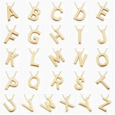 Liefde Notitie | Gouden Initialen Ketting