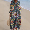 Soraya | Bohemian Jurk met Etnische Print