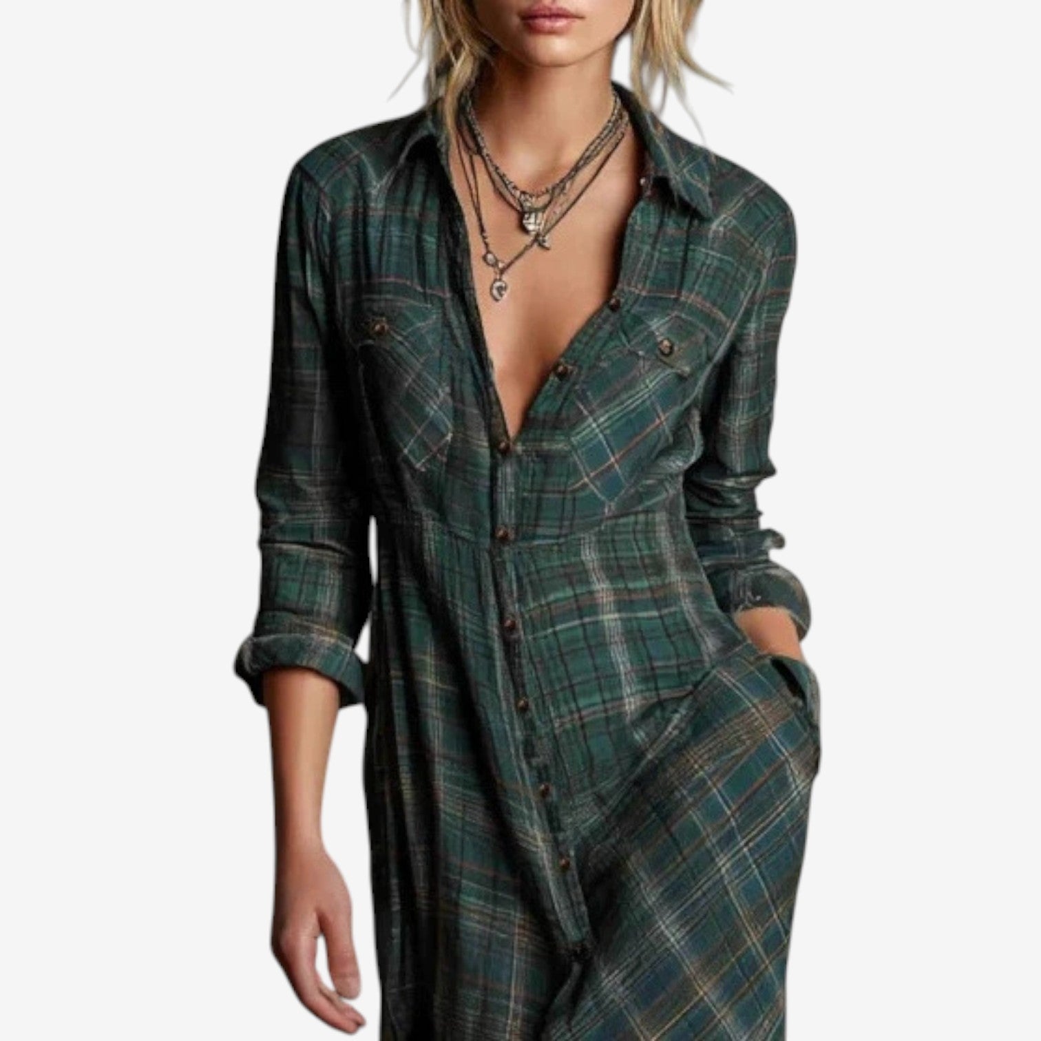 Carisse - Minimalistische Jurk met Kraag