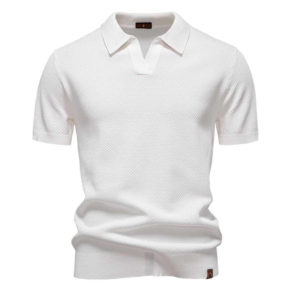 Elegante polo met korte mouwen
