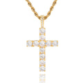 Faith™ | Gouden moissaniet kruis ketting