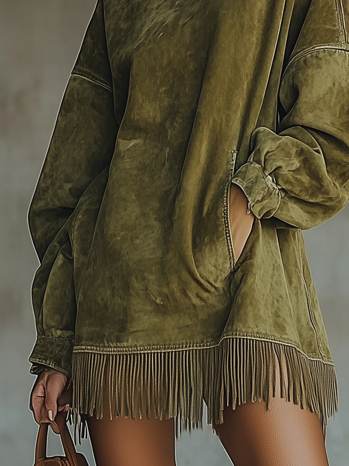 Sheri | Comfortabele jurk met franjes