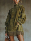 Darcie | Suède Franje Coltrui Jurk