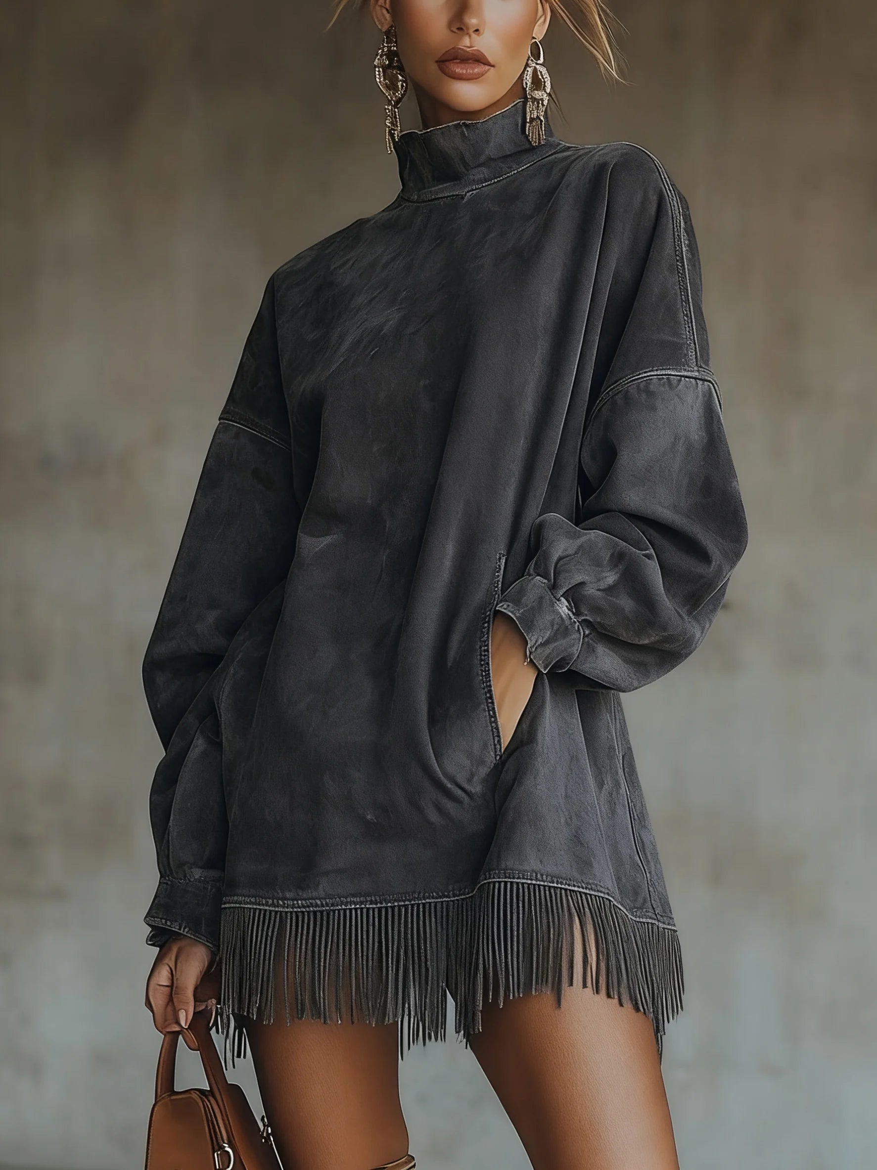 Darcie | Suède Franje Coltrui Jurk