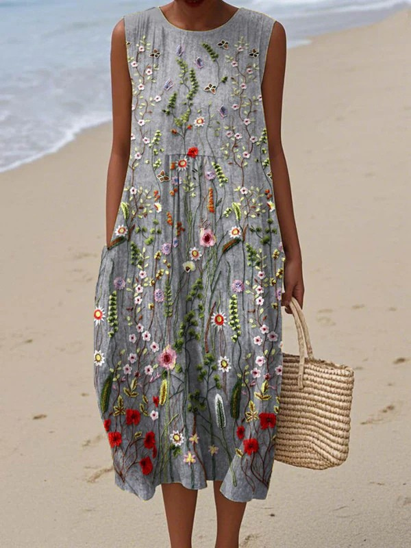 Cara™ Wildflower Midi-jurk