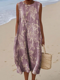 Mia™ Bloemen Midi Jurk